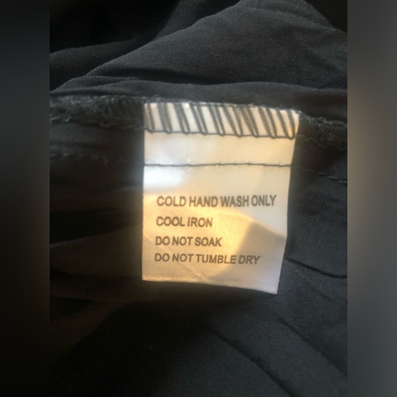 DEEP V NECK BLACK MAXI DRESS WITH SHEER LACE DETAILING - LINED, ADJUSTABLE STRAP - Picture 2 of 9